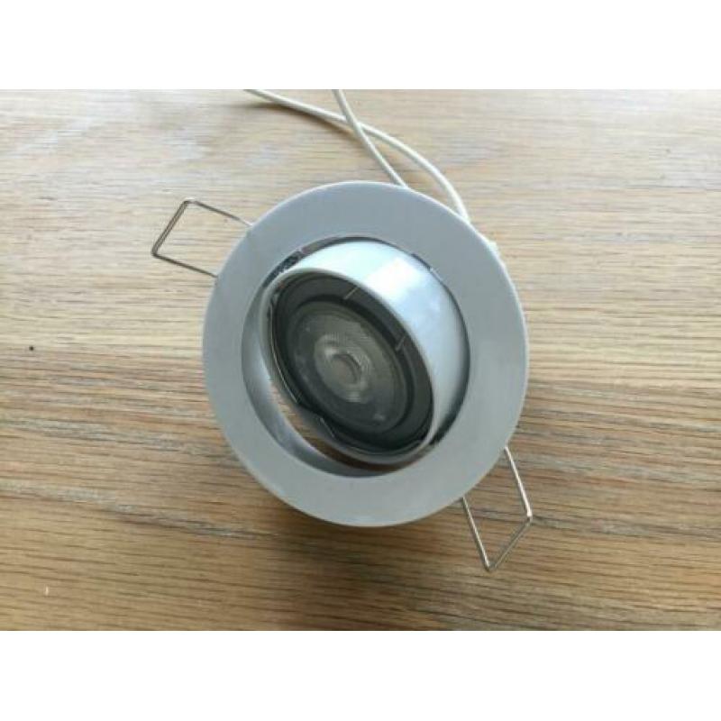 Inbouwspots hoogglans wit Philips 10 stuks 4W,2700K,+ lampen