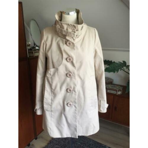 Designer remix zomer jas beige mt 38