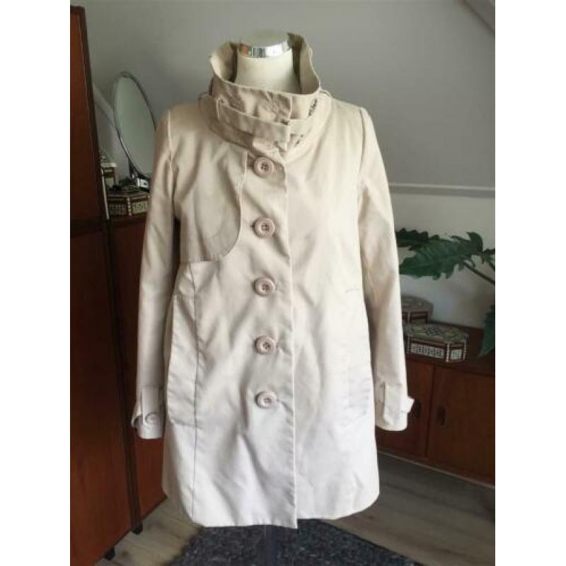 Designer remix zomer jas beige mt 38