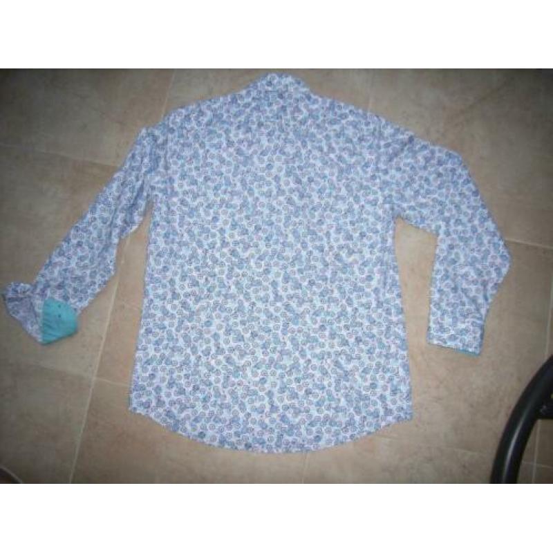 exclusief overhemd Schouten & van Dijck fiets print, maat XL