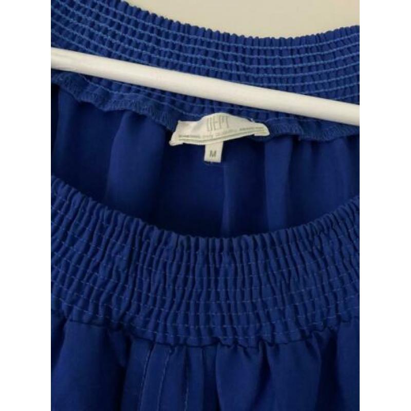 Dept jurk kobalt blauw met strik maat M