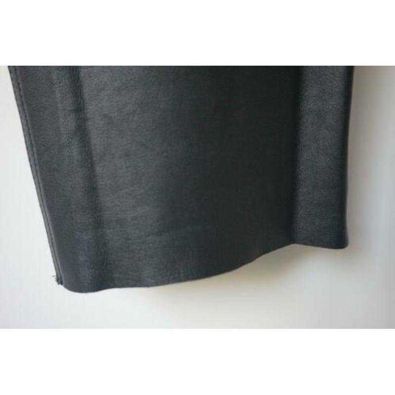 MAC Zwarte broek echt leer - Carrie Pipe - mt 40