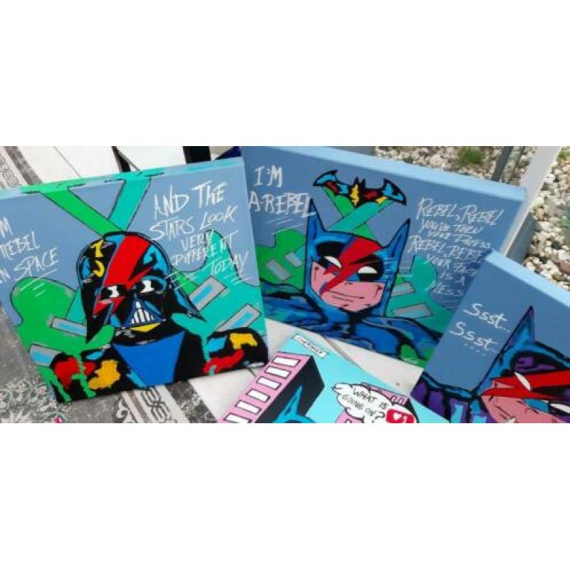 BATMAN METALEN BLIKKEN BORDEN wandplaten comics the joker