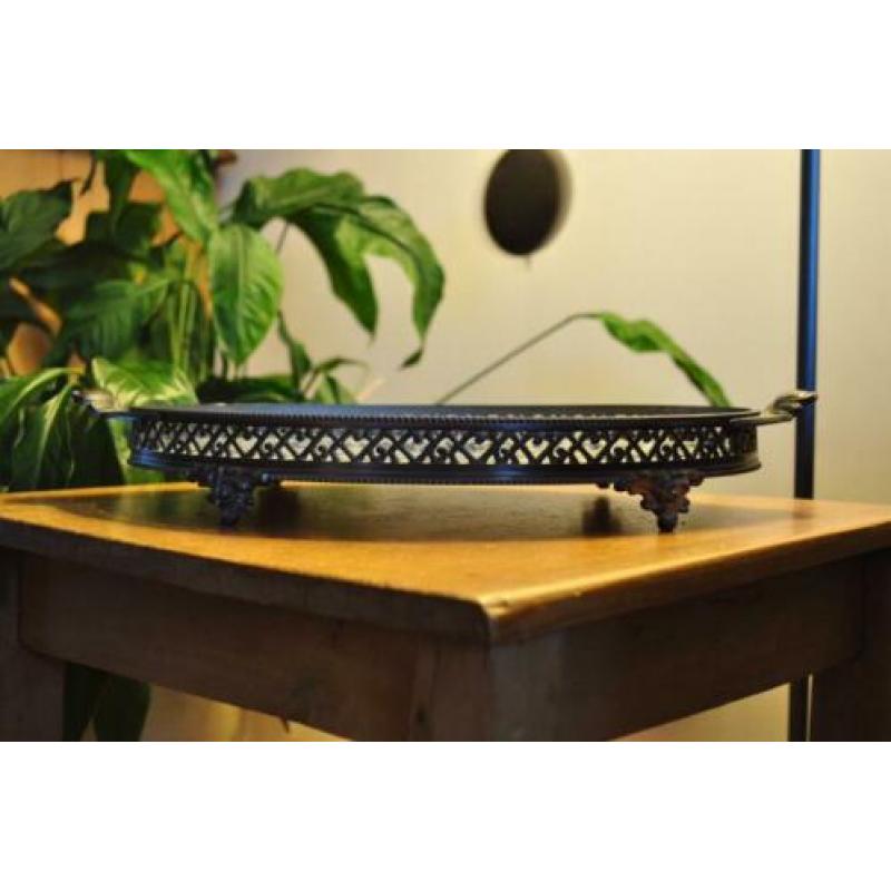 Delft blauw dienblad van plateel bakkerij Schoonhoven
