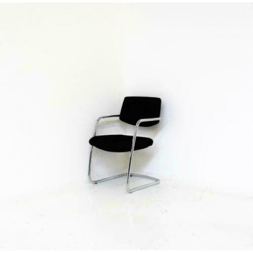 Markant Vergaderstoelen, Slede-Stoelen, Eetkamerstoel, Zwart