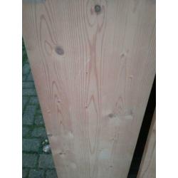 15 Bruynzeel massief houten legplanken,100 br. bij 30cm diep