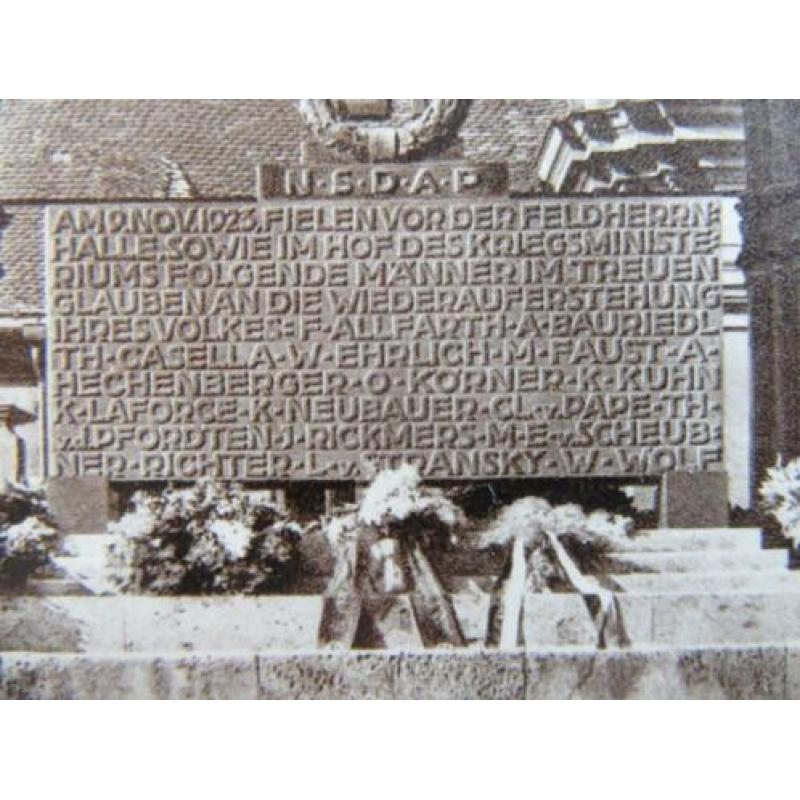 3e Rijk postkaart monument Feldherrnhalle München
