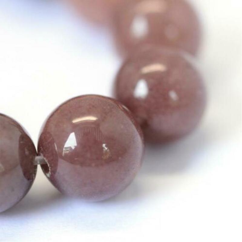 aventurijn purple edelsteen streng 6mm ronde kraal
