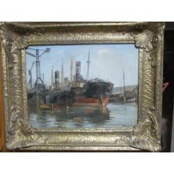 , Maritiem, Olieverf op doek, J.C. Kerkmeijer 1875-1956