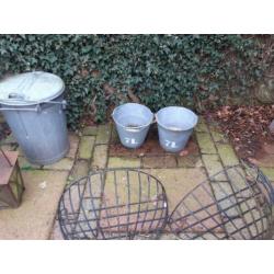 Oude tuin decoraties