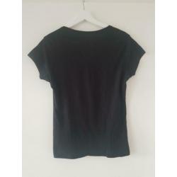Zwart shirt met print maat 42 NIEUW