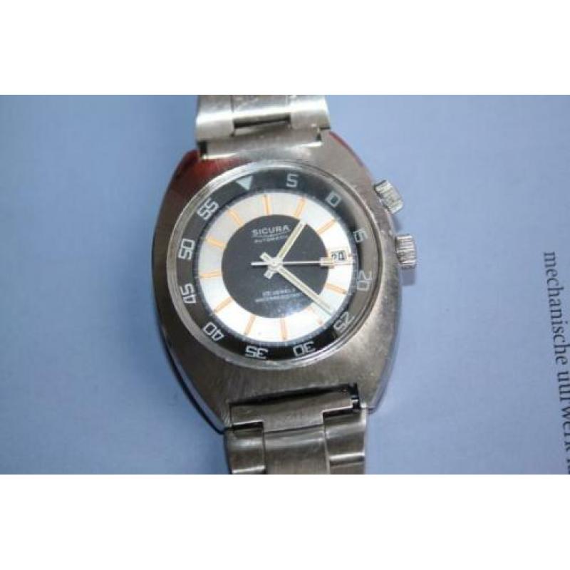 SICURA Breitling Automatic Double Crown Rotating Bezel C.A 1