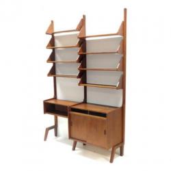 Vintage retro wandsysteem roomdivider boekenkast jaren '60