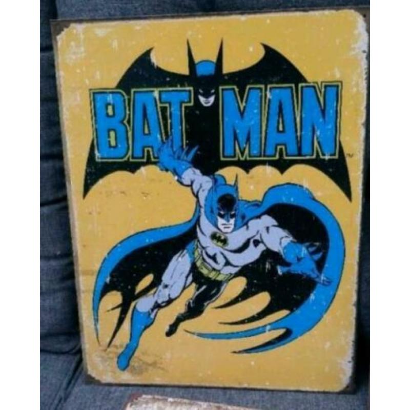BATMAN METALEN BLIKKEN BORDEN wandplaten comics the joker