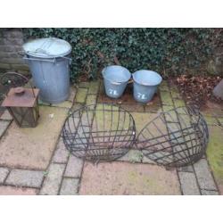 Oude tuin decoraties