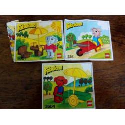 Fabuland Lego set 325, 3604, 3601, 3602