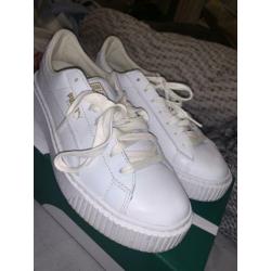Puma basket platform white (38)