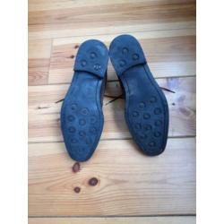 Society Shop Enkelboot, 43, bruin suede, gestikte zool