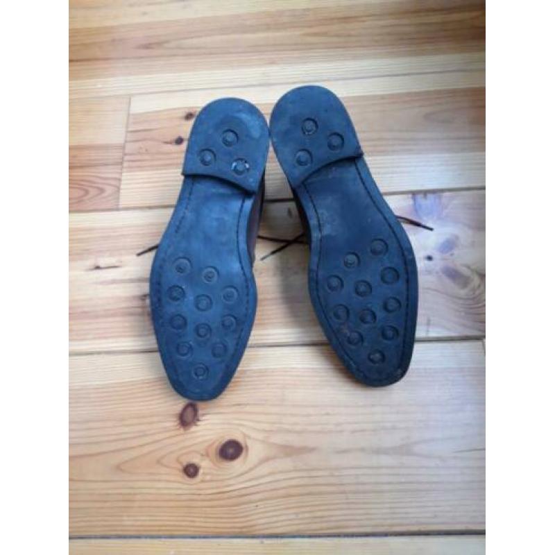 Society Shop Enkelboot, 43, bruin suede, gestikte zool