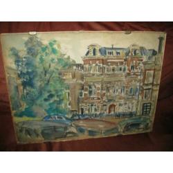 E.B.v. Dulmen Krumpelmann (1897-1987), aquarel, toegescheven