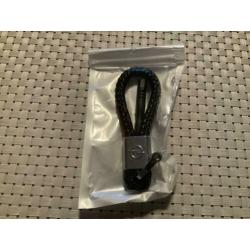 Opel zwart gevlochten sleutelhanger