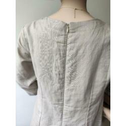 zomerjurk met parelknoopjes maat M