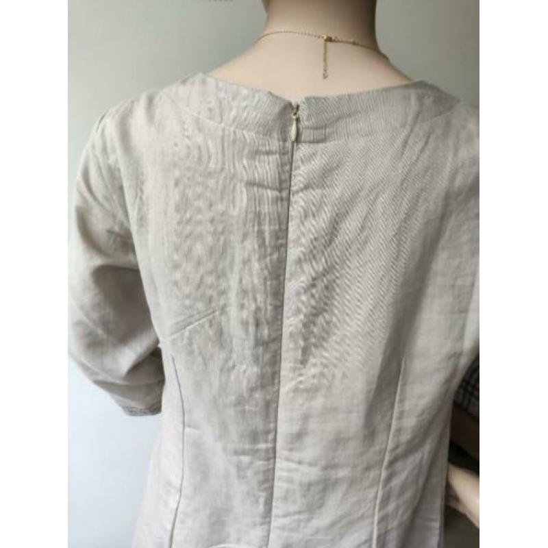 zomerjurk met parelknoopjes maat M