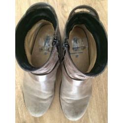 Wolky enkellaarsjes maat 37 beige / bruin laarzen