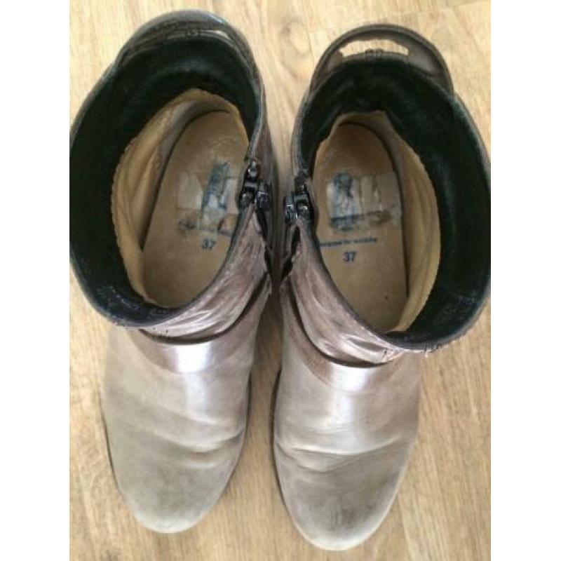 Wolky enkellaarsjes maat 37 beige / bruin laarzen