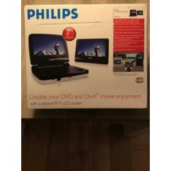 Philips DVD speler met 2 schermpjes voor in de auto