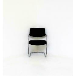 Markant Vergaderstoelen, Slede-Stoelen, Eetkamerstoel, Zwart