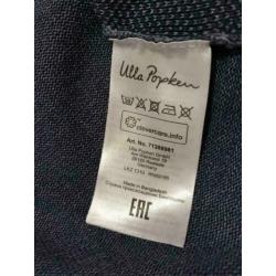 Trui Ulla Popken rookblauw stonewashed 100% katoen mt 50-52