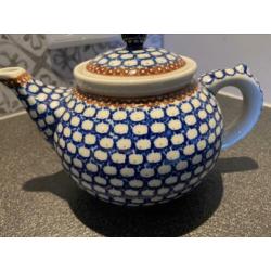 Bunzlau theepot 1,3 L met onderzetter