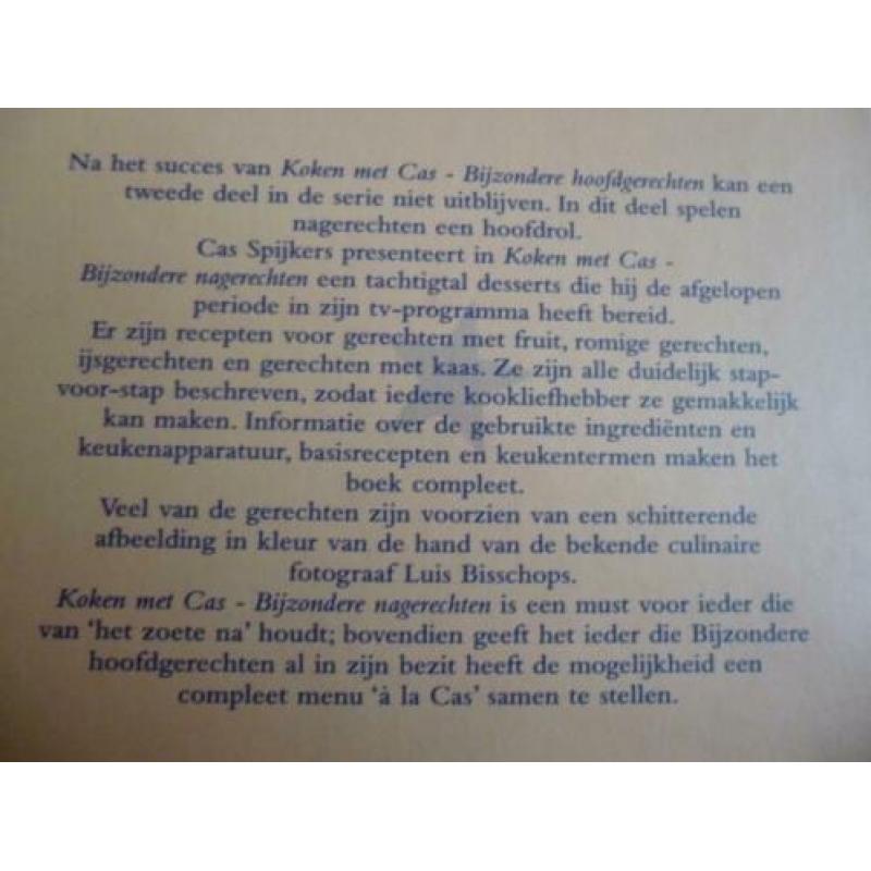 2 x Cas Spijkers Bijzondere hoofdgerechten en nagerechten
