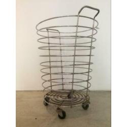 Prachtige erg grote metalen mand, retro vintage 1960 Frans