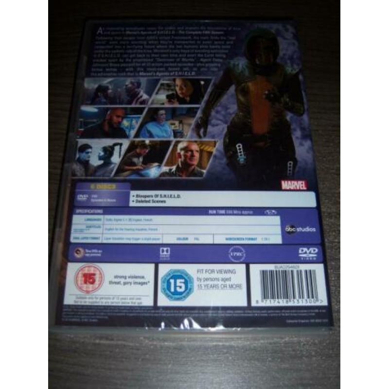 MARVEL AGENTS of S.H.I.E.L.D. 6 disc box seizoen 5 sealed