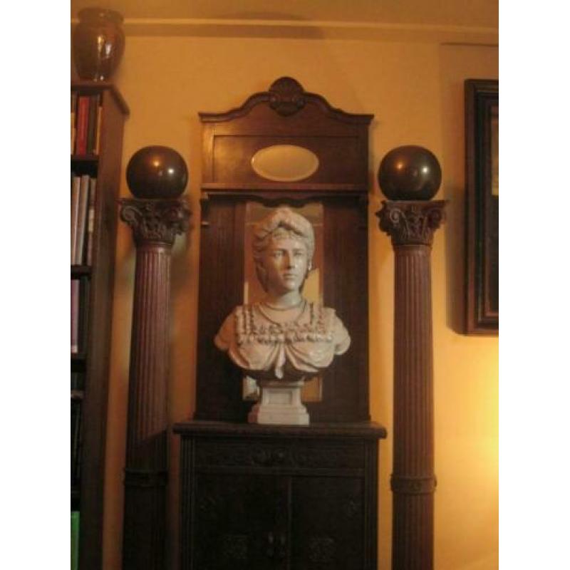 19e eeuws GROOT beeld CHIQUE dame van adel - 75 cm