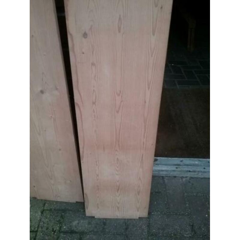 15 Bruynzeel massief houten legplanken,100 br. bij 30cm diep