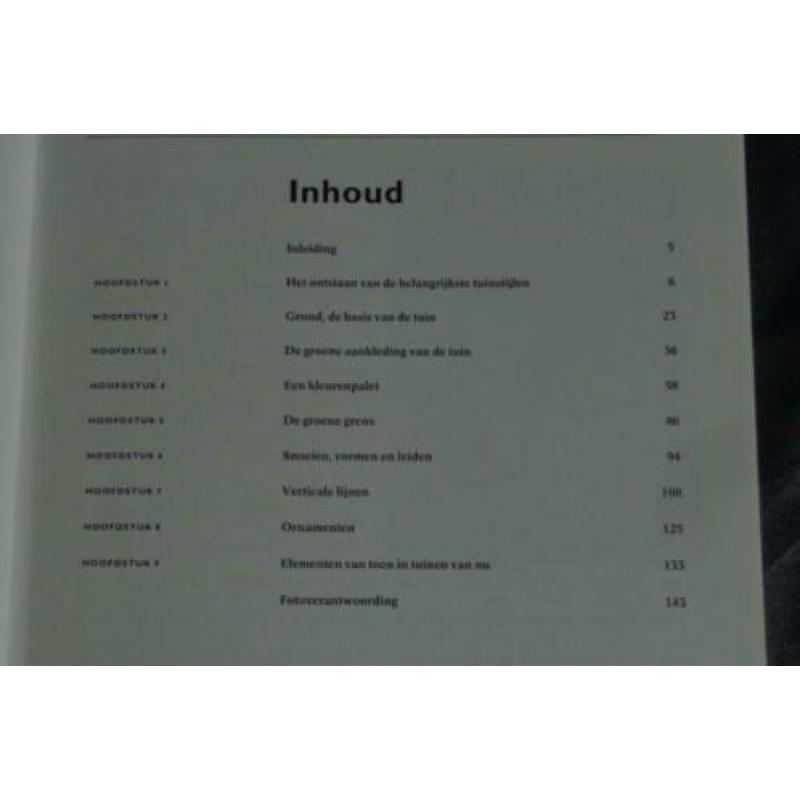 TUINSTIJLEN Fieke Hoogvelt tuin tuinieren boek 143 blz. ISBN