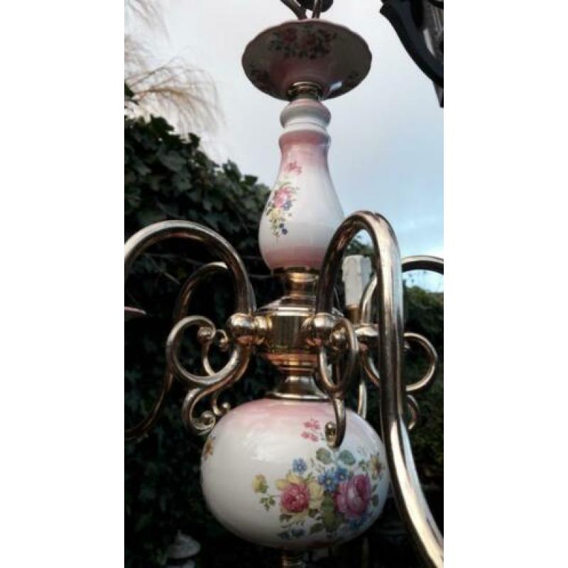 ***antieke lamp met 5 armen ***