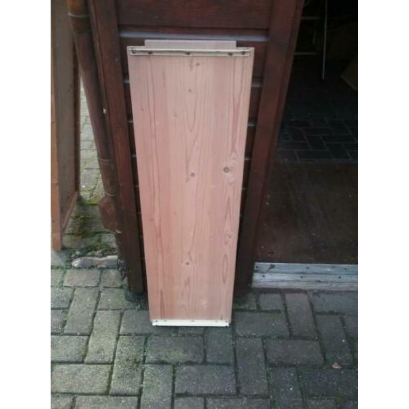15 Bruynzeel massief houten legplanken,100 br. bij 30cm diep