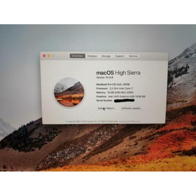 Apple MacBook Pro 15' (2018) TB met AppleCare+