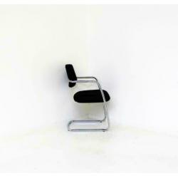 Markant Vergaderstoelen, Slede-Stoelen, Eetkamerstoel, Zwart