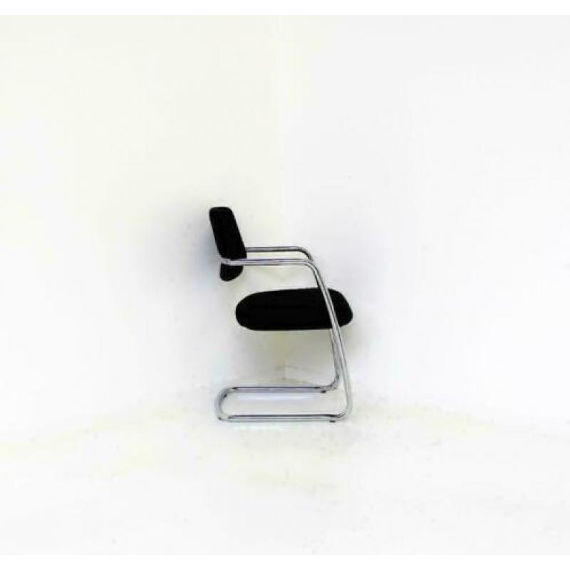 Markant Vergaderstoelen, Slede-Stoelen, Eetkamerstoel, Zwart
