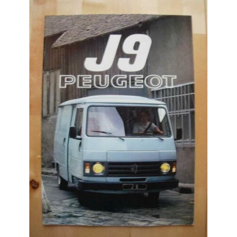 Peugeot J9 Brochure 1980 – 1400 1800