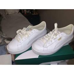 Puma basket platform white (38)