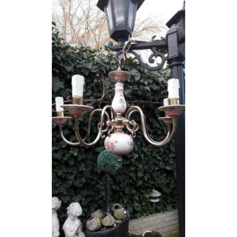 ***antieke lamp met 5 armen ***