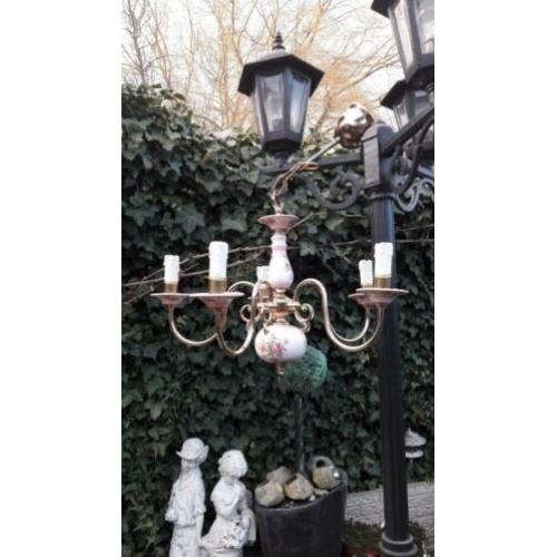 ***antieke lamp met 5 armen ***