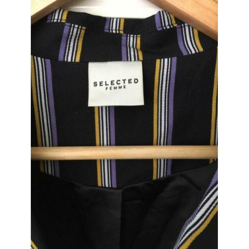 NIEUW: Selected Femme Retro Jasje Colbert Gestreept Maat 40