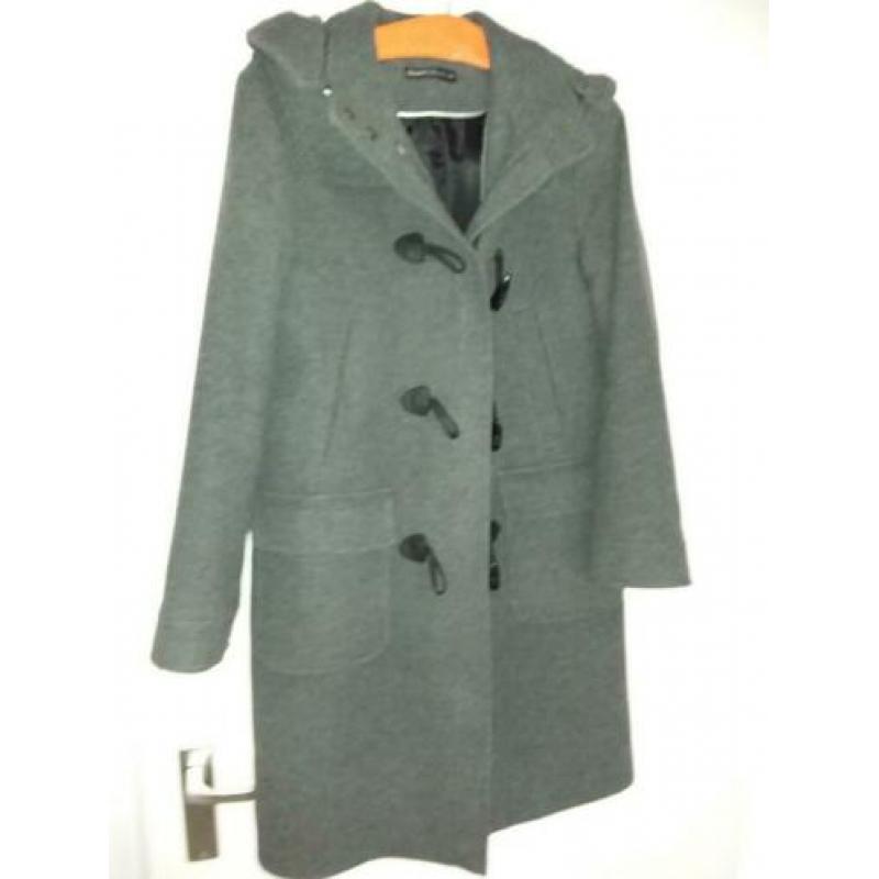 Bijenkorf collection grijze winterjas maat 40 zgan